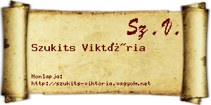 Szukits Viktória névjegykártya